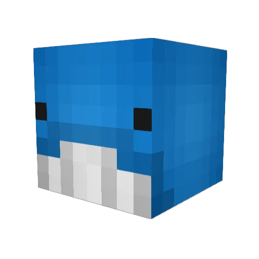 LucJW Minecraft avatar head, 3D render