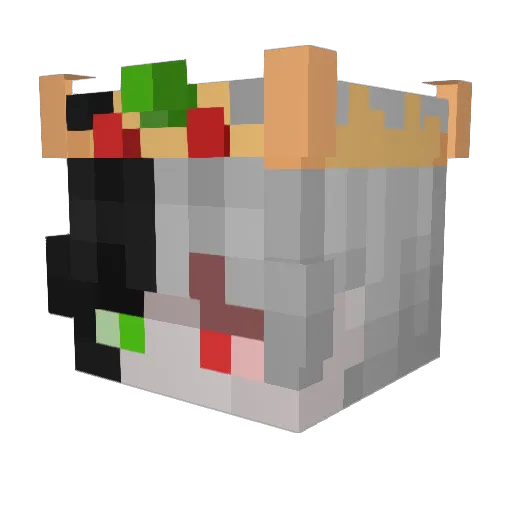 LucKiller Minecraft avatar head, 3D render