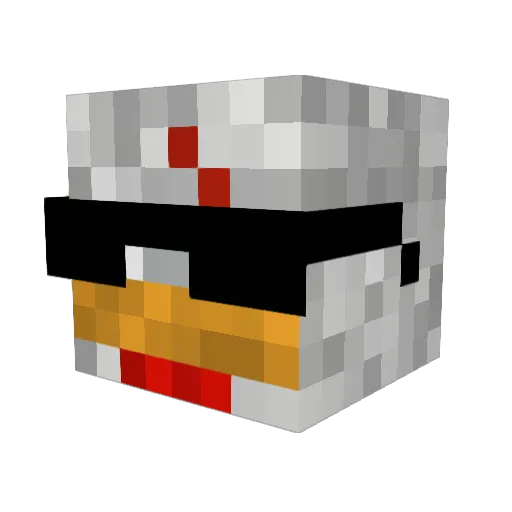 LucOvereem__ Minecraft avatar head, 3D render