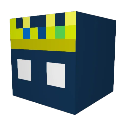 LucRueger Minecraft avatar head, 3D render