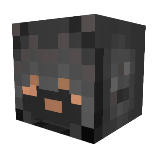 LucSIre Minecraft avatar head, 3D render