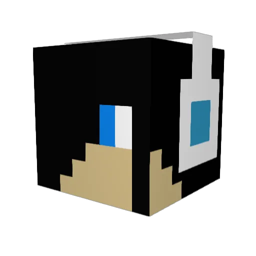 LucXas Minecraft avatar head, 3D render