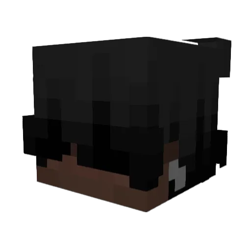 Luc_as07 Minecraft avatar head, 3D render