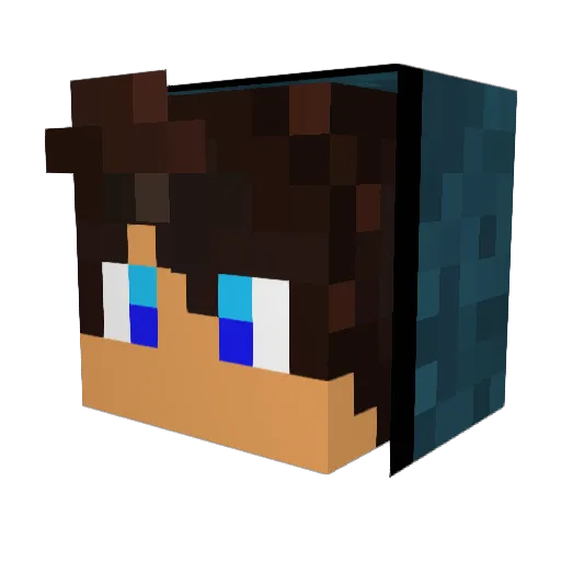 Luca0618 Minecraft avatar head, 3D render