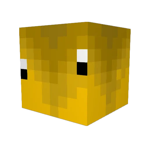 Luca203032 Minecraft avatar head, 3D render