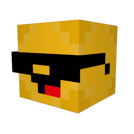 Luca3613 Minecraft avatar head, 3D render