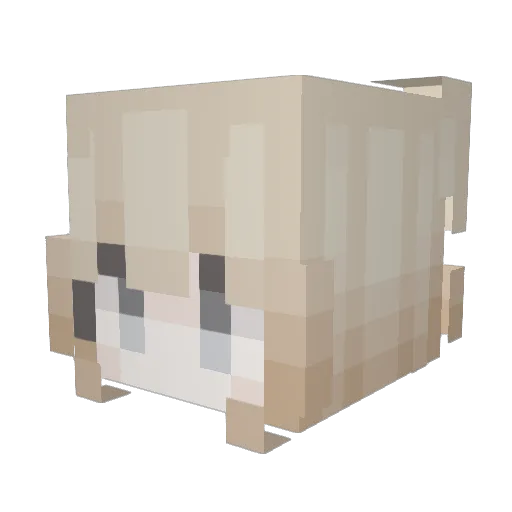 Luca472 Minecraft avatar head, 3D render