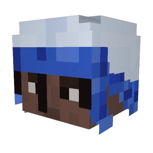 Luca4xx Minecraft avatar head, 3D render