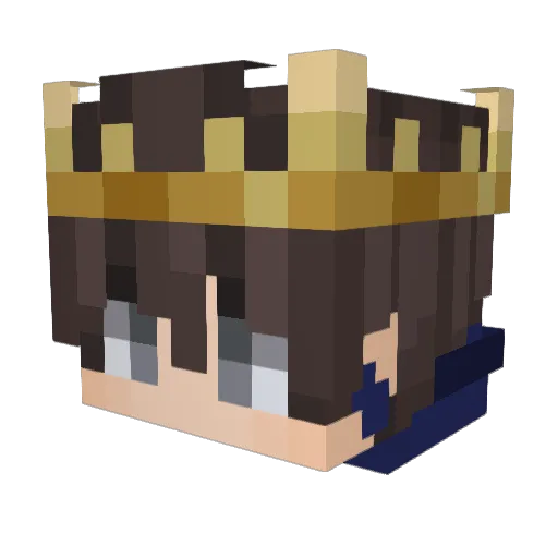 LucaAr14_ Minecraft avatar head, 3D render