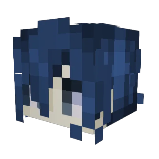 LucaBres Minecraft avatar head, 3D render