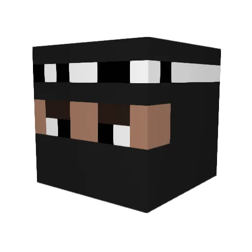 LucaDambra Minecraft avatar head, 3D render