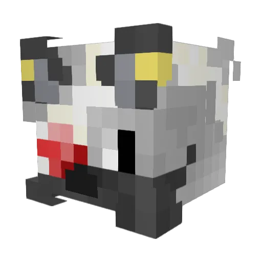 LucaDemon21 Minecraft avatar head, 3D render