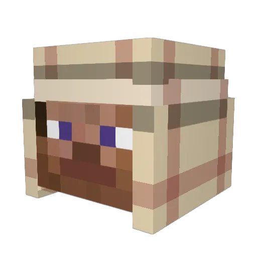 LucaGmbH Minecraft avatar head, 3D render