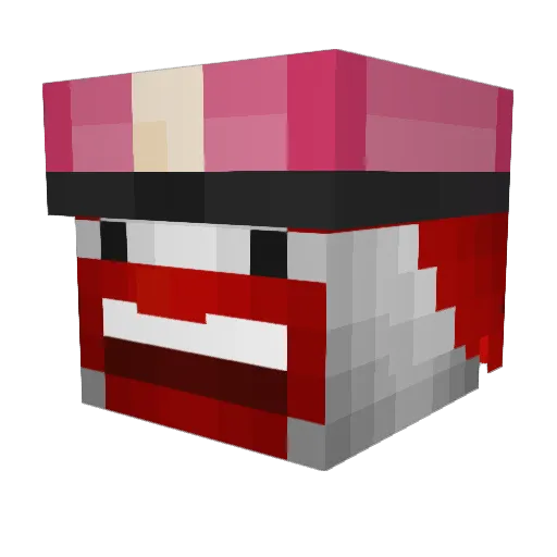 LucaHoppel Minecraft avatar head, 3D render