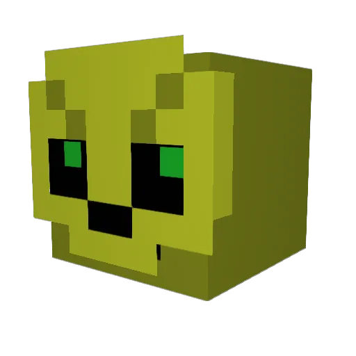 LucaJeremyCasa Minecraft avatar head, 3D render