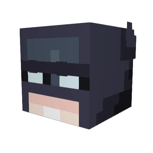 LucaRappa Minecraft avatar head, 3D render