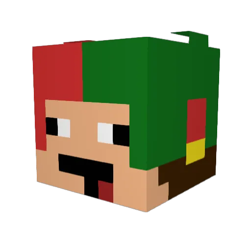 LucaSapec0 Minecraft avatar head, 3D render