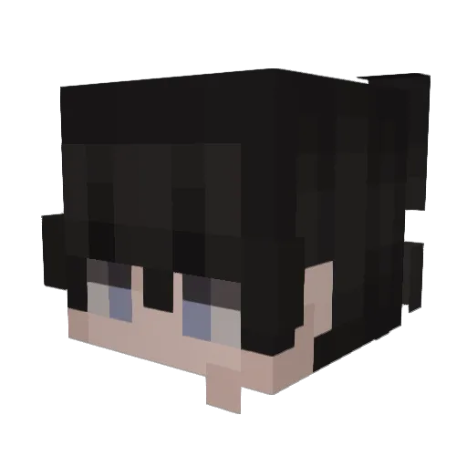 LucaYT13 Minecraft avatar head, 3D render