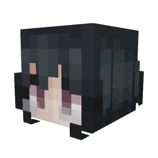 LucaZvl Minecraft avatar head, 3D render