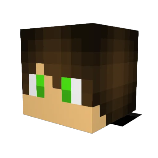 Luca_2332 Minecraft avatar head, 3D render
