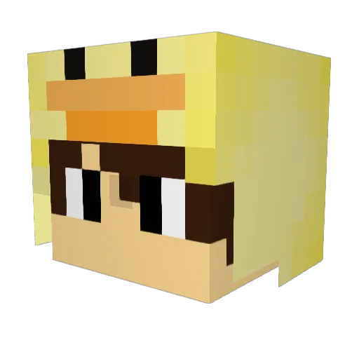 Luca_Br107 Minecraft avatar head, 3D render