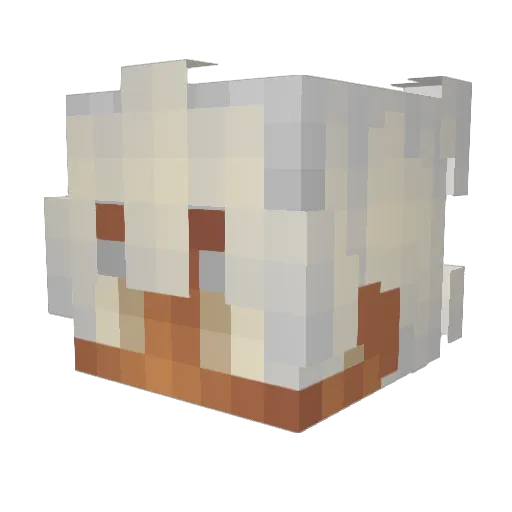 Luca_DS Minecraft avatar head, 3D render