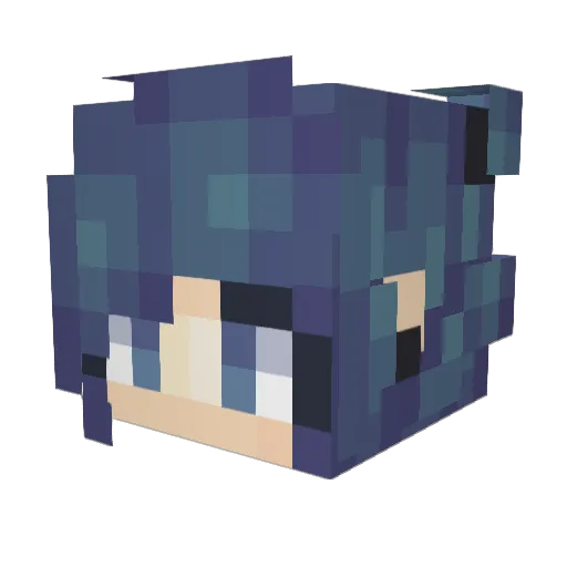 Luca_Explores Minecraft avatar head, 3D render