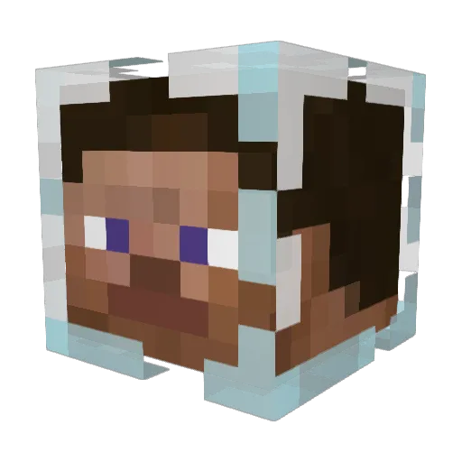 Luca_Saci Minecraft avatar head, 3D render
