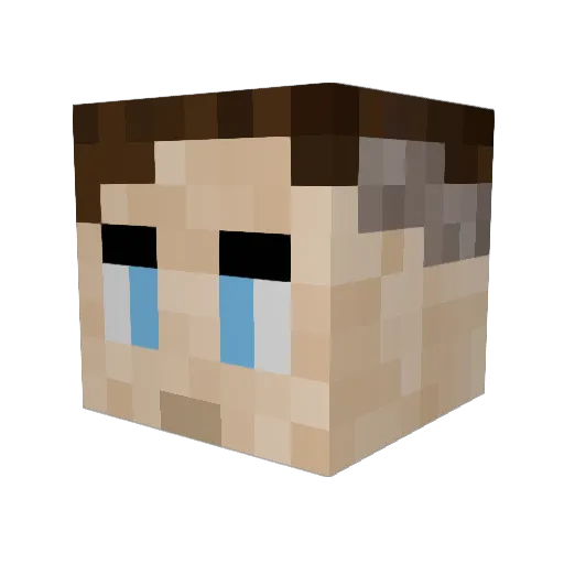 Luca_Shelby Minecraft avatar head, 3D render