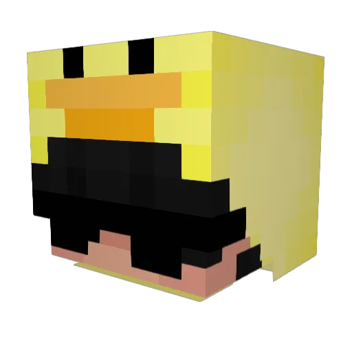 Luca_lulu Minecraft avatar head, 3D render