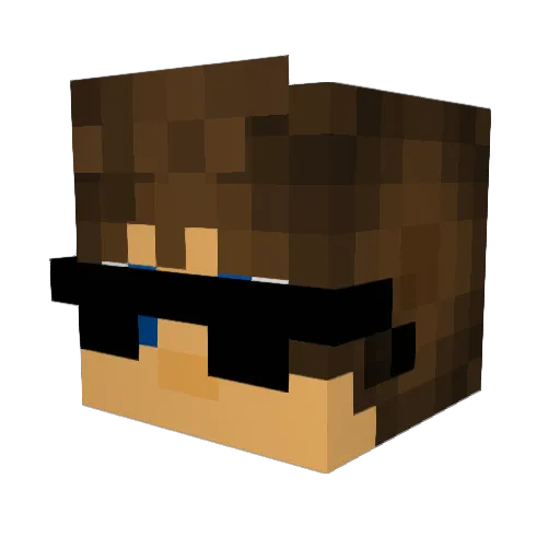 Luca_sh Minecraft avatar head, 3D render