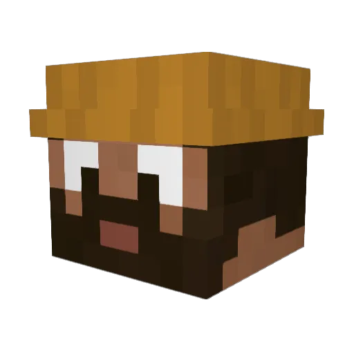 Lucaaaatje Minecraft avatar head, 3D render