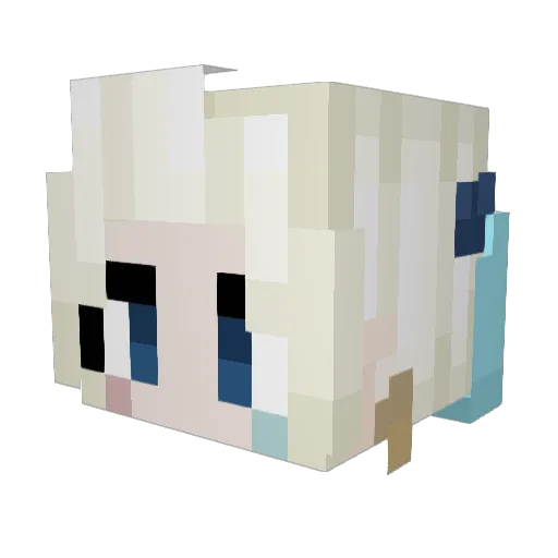 Lucaafbr1 Minecraft avatar head, 3D render