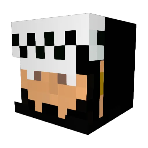 Lucaalbe19 Minecraft avatar head, 3D render
