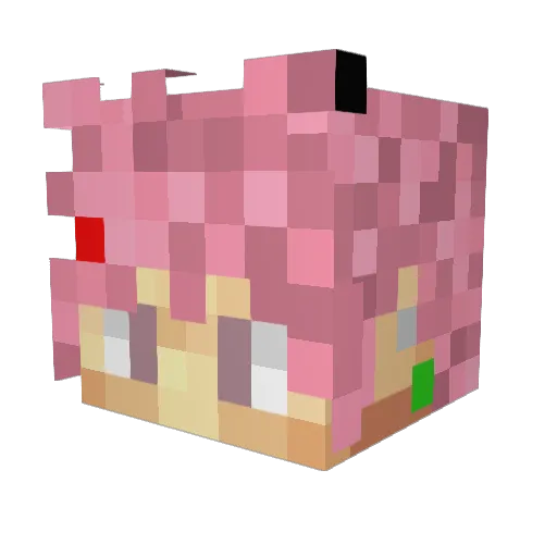 Lucaas1889 Minecraft avatar head, 3D render