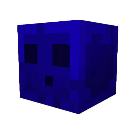Lucaaz Minecraft avatar head, 3D render