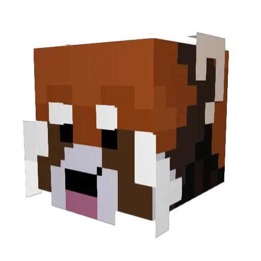 Lucafazy Minecraft avatar head, 3D render