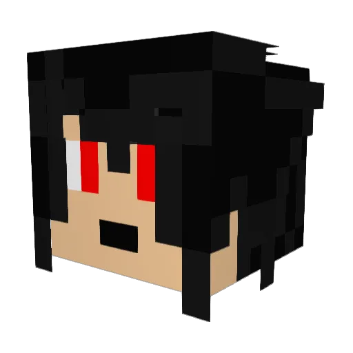 Lucaiyajin0 Minecraft avatar head, 3D render