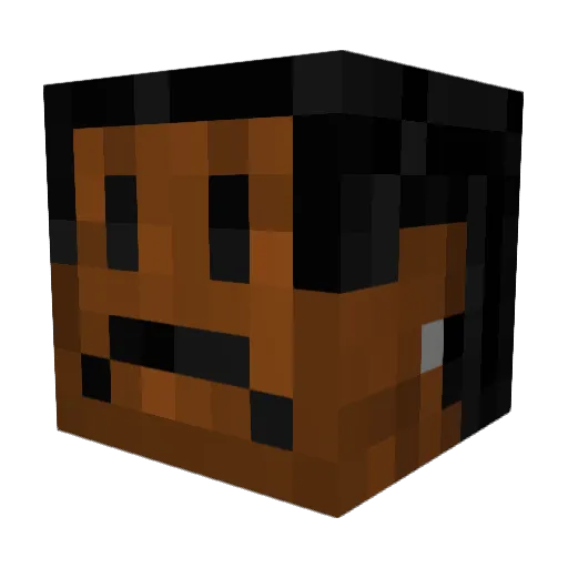 Lucantas Minecraft avatar head, 3D render