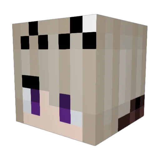 LucarielloBello Minecraft avatar head, 3D render