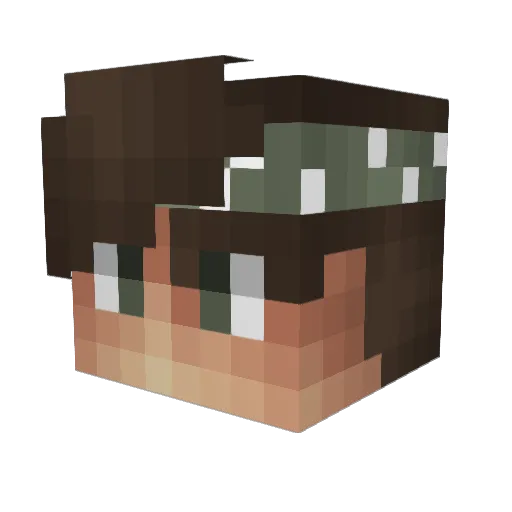 LucarioYT Minecraft avatar head, 3D render