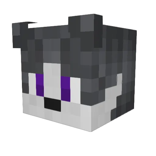 LucaryTales Minecraft avatar head, 3D render