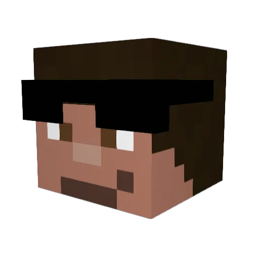 Lucas07130 Minecraft avatar head, 3D render