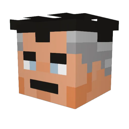 Lucas8626g Minecraft avatar head, 3D render