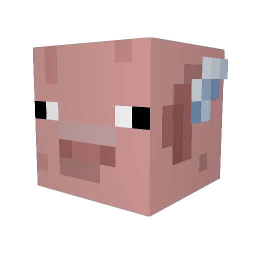 LucasAurelio Minecraft avatar head, 3D render