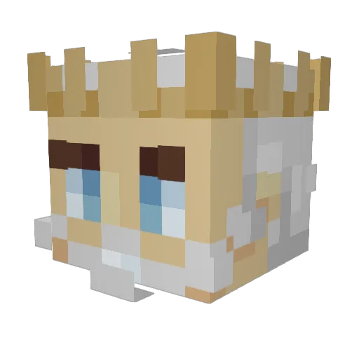 LucasButtons Minecraft avatar head, 3D render