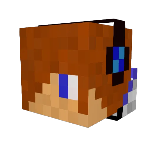 LucasCanBuild Minecraft avatar head, 3D render