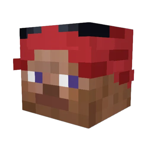 LucasCarvalho18 Minecraft avatar head, 3D render