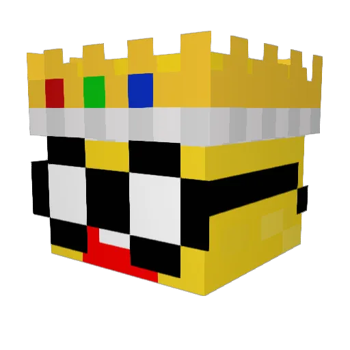 LucasDP8 Minecraft avatar head, 3D render