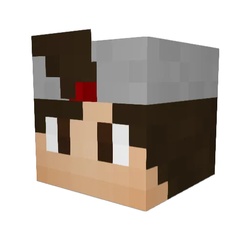 LucasDzn_ Minecraft avatar head, 3D render